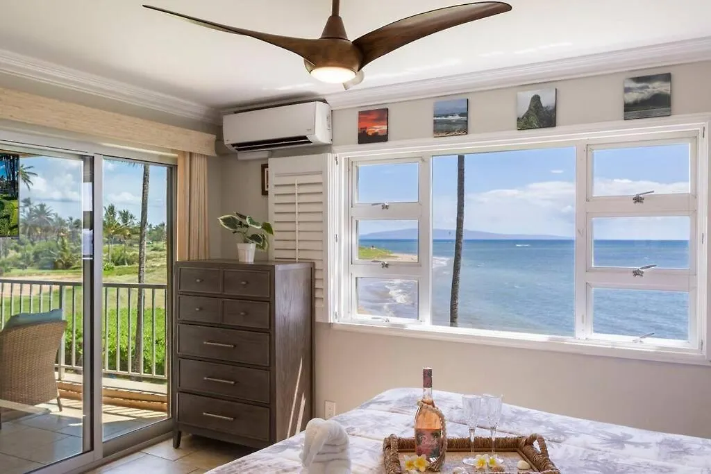 Apartmán Menehune Shores 218- Updated Prime Oceanfront 3 Bedroom At Menehune Shores Kihei