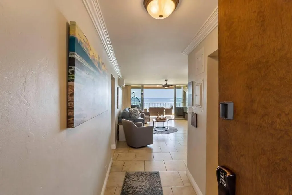 Apartmán Menehune Shores 218- Updated Prime Oceanfront 3 Bedroom At Menehune Shores Kihei USA