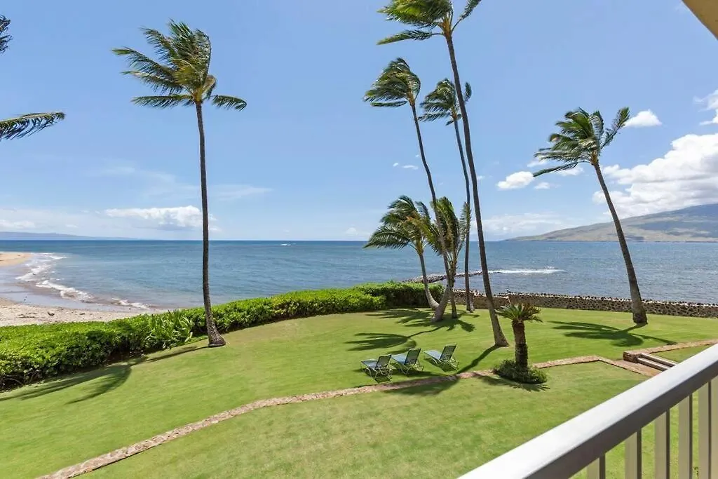 Apartmán Menehune Shores 218- Updated Prime Oceanfront 3 Bedroom At Menehune Shores Kihei USA