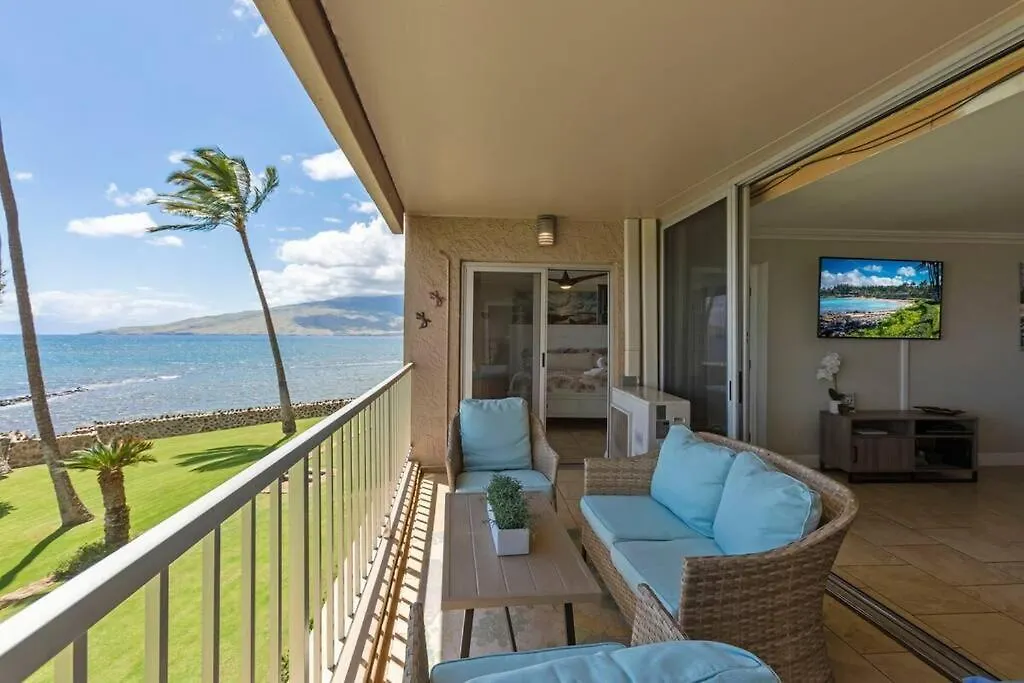 Menehune Shores 218- Updated Prime Oceanfront 3 Bedroom At Menehune Shores Kihei